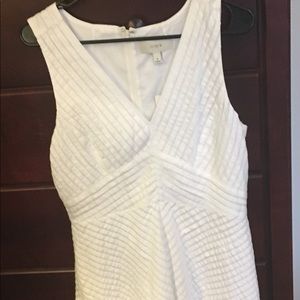White textured sundress